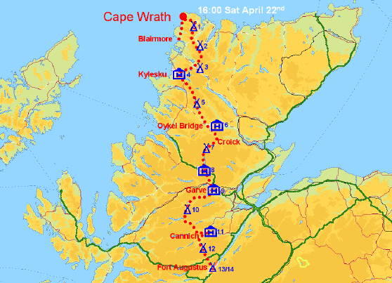 Section 1 route map