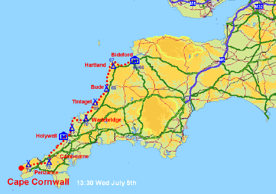 Section 7 route map