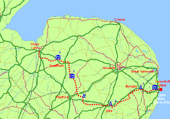 Section 1 route map